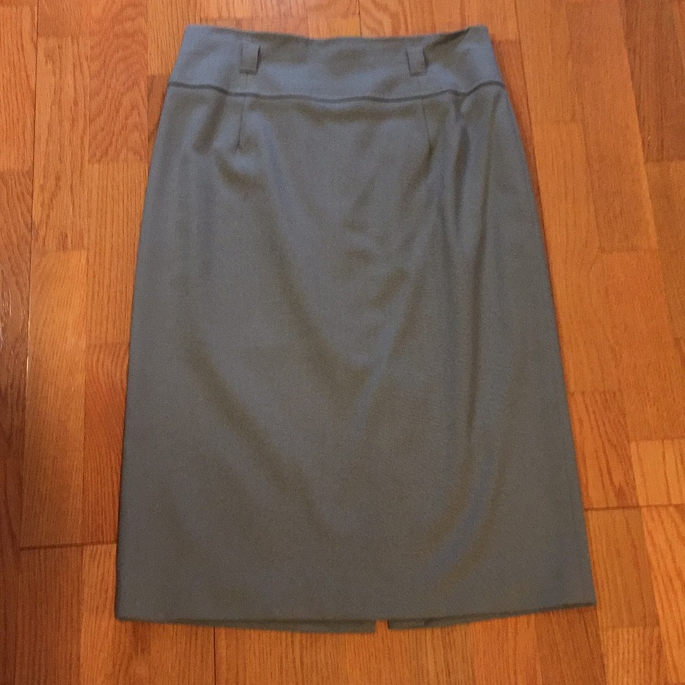 Talbots Sz6 Olive Pencil Skirt